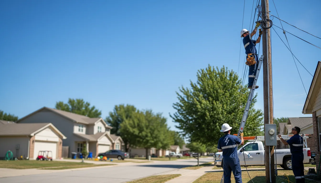 Residential electrician providing installation services in Dingle, ID